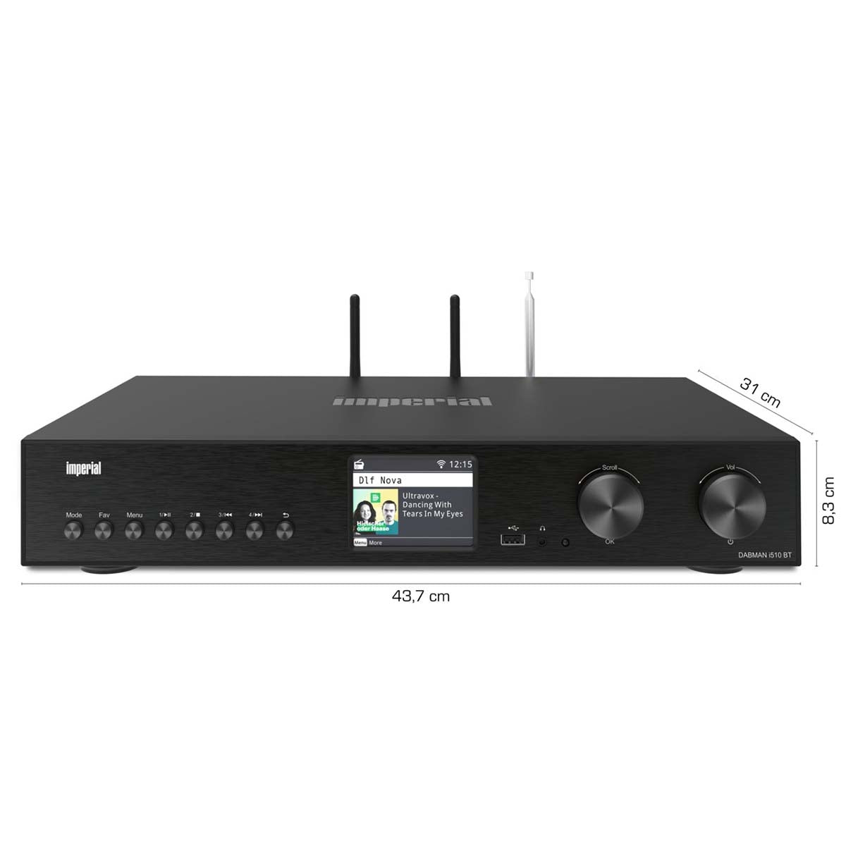 DABMAN i510 BT Multifunctional Radio DAB+ / FM / Internet / Bluetooth Black