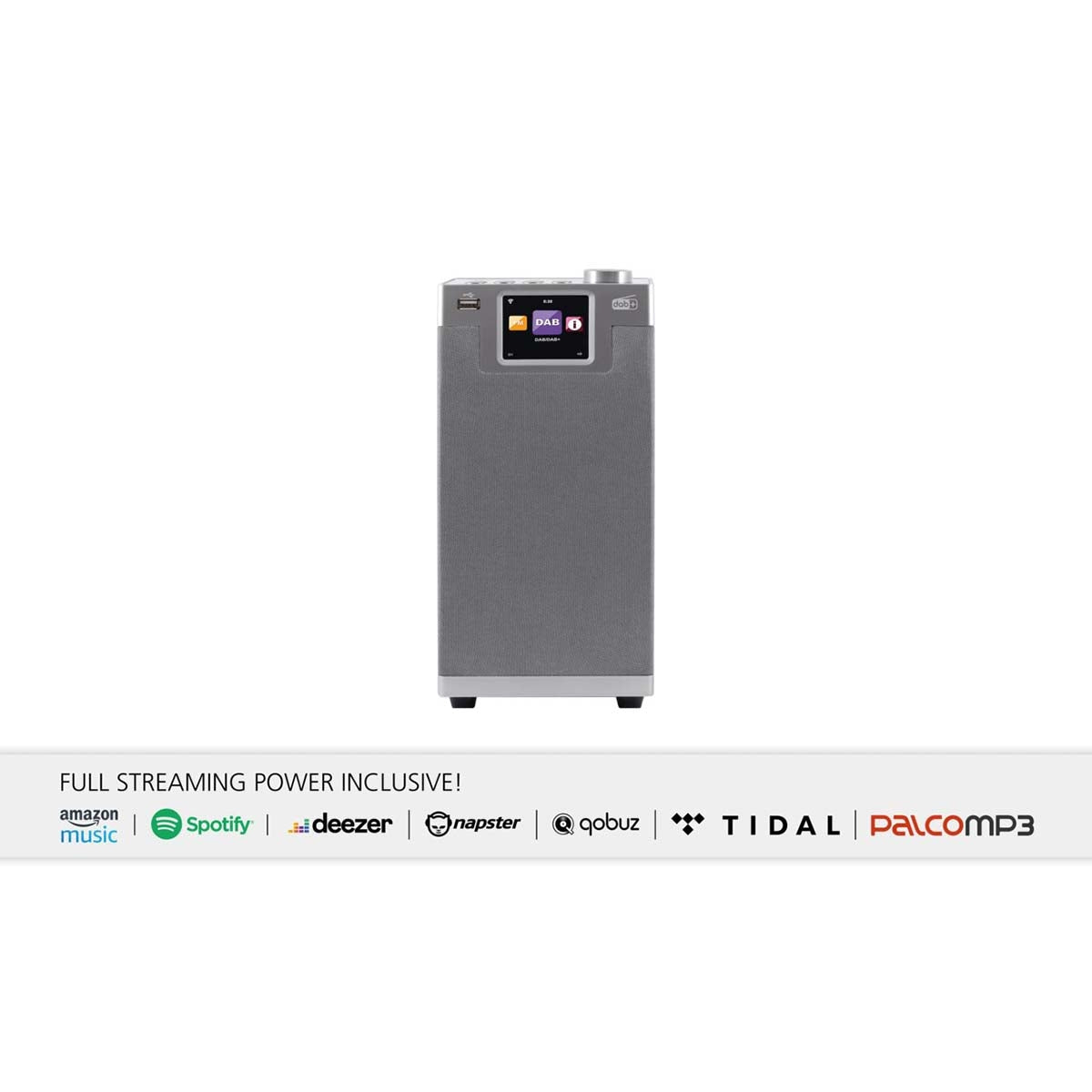 DABMAN i610 Multifunctional Stereo Radio DAB+ / FM / Internet / Bluetooth Grey