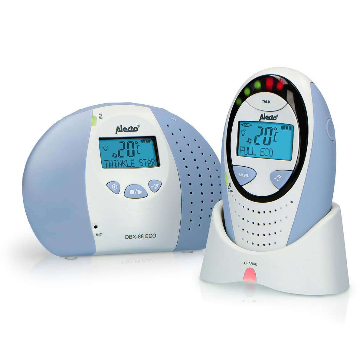DECT Baby Monitor with Display, Eco Mode, Night Light