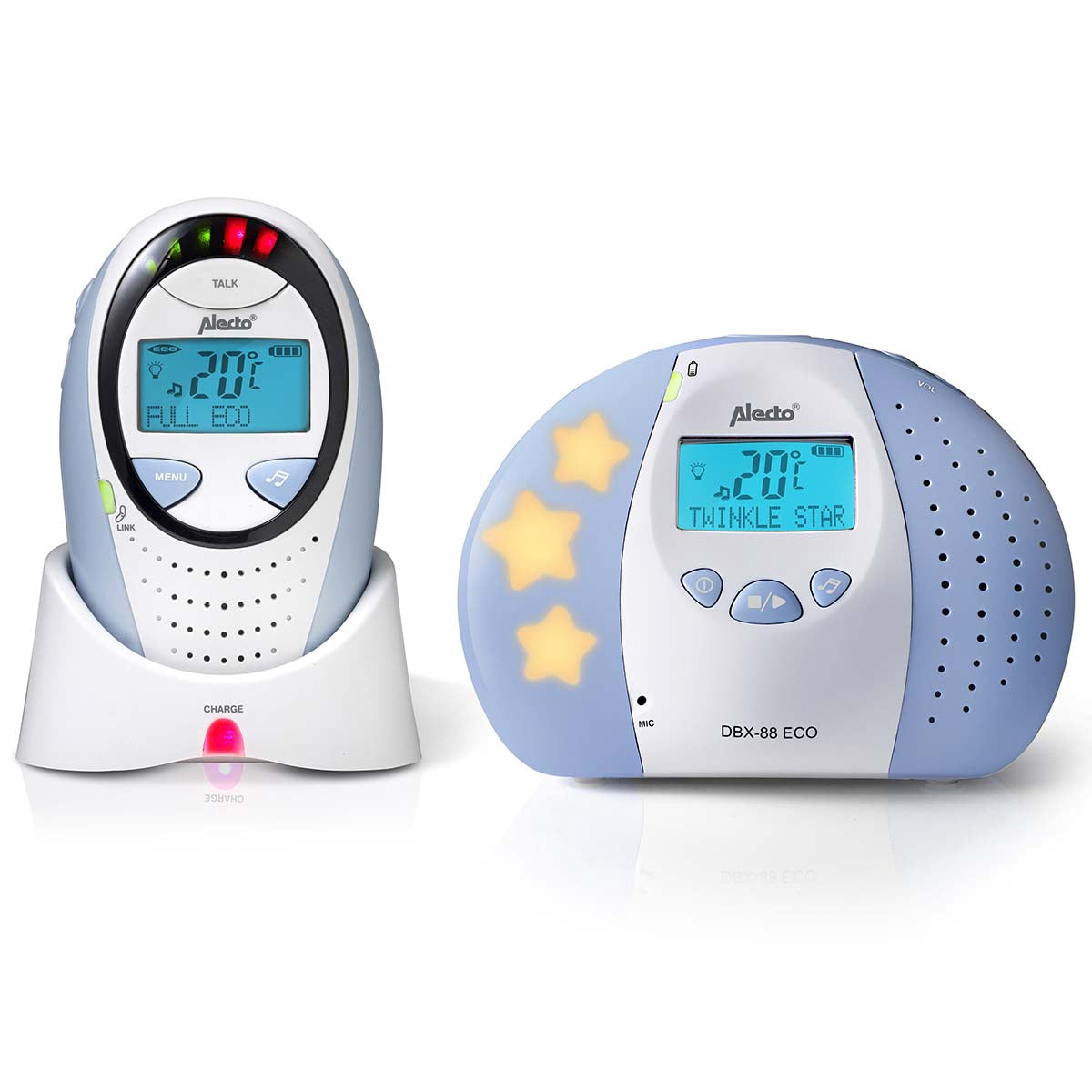 DECT Baby Monitor with Display, Eco Mode, Night Light