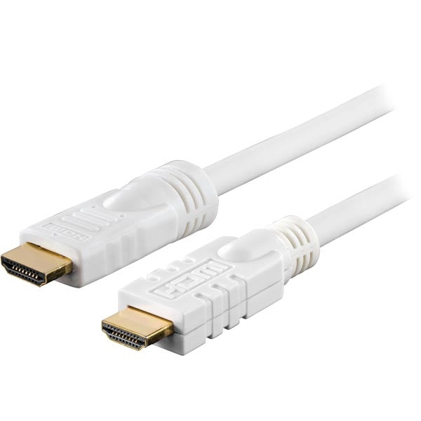 DELTACO Active HDMI cable, 20m, white