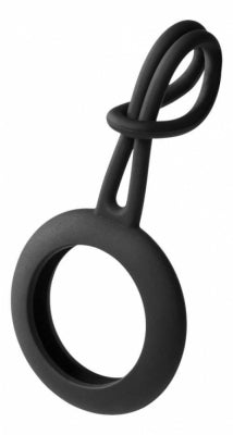 DELTACO AirTag case / silicone hanger / black
