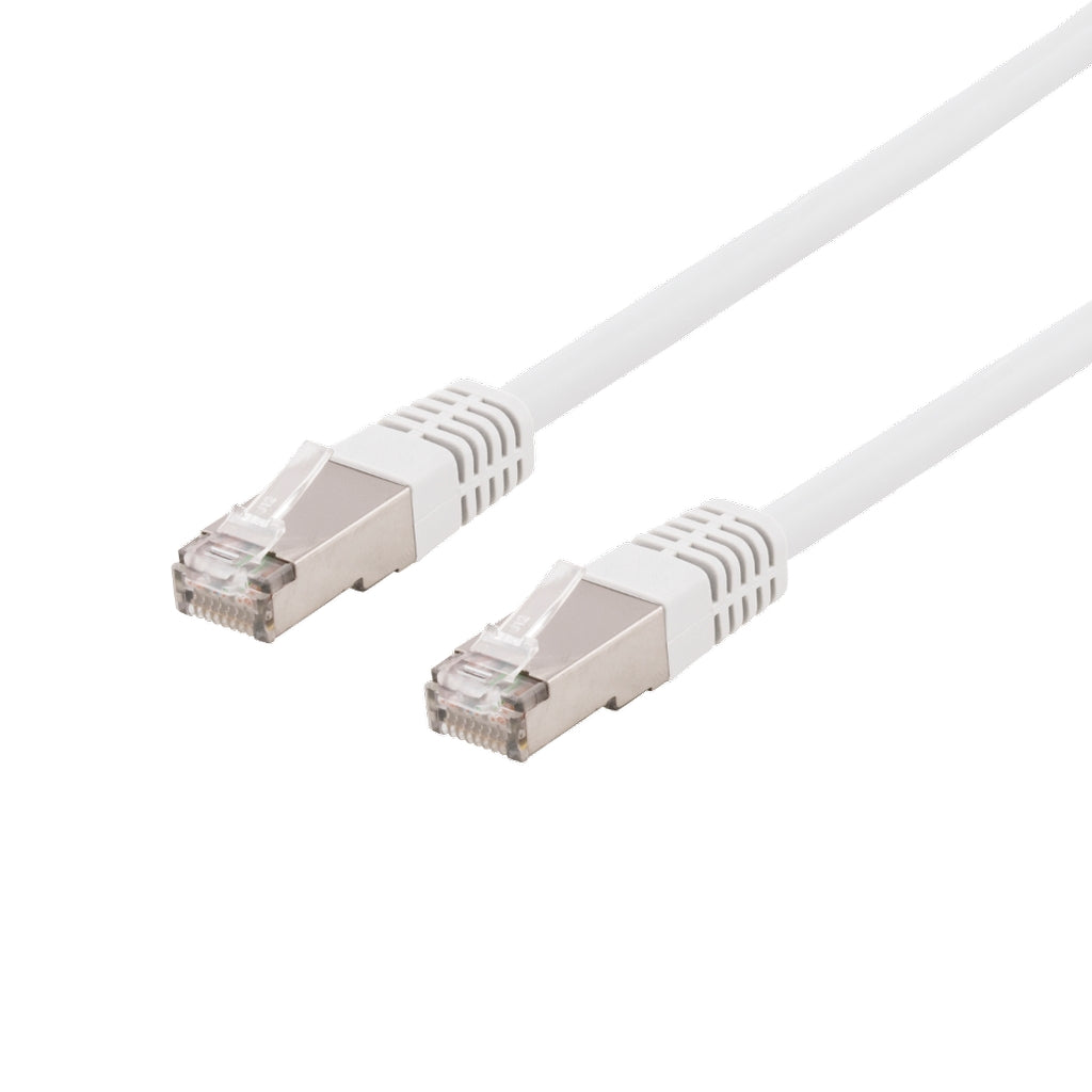 DELTACO Cat6a Network cable, 25m, white