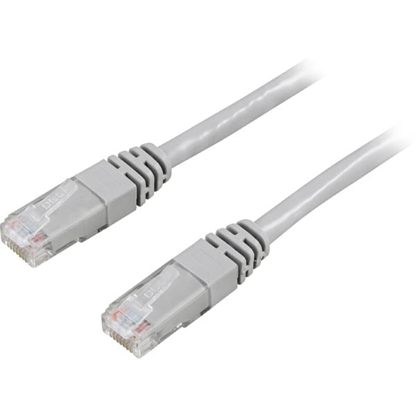 DELTACO Cat6a network cable, 10m, grey