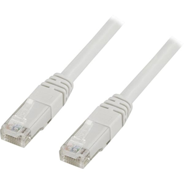 DELTACO Cat6 network cable U/UTP 1m white