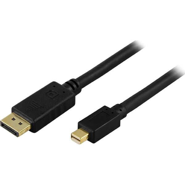 DELTACO DisplayPort to Mini DisplayPort monitor cable - Black