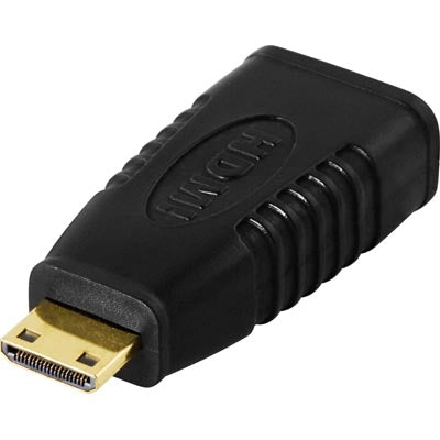 DELTACO HDMI adapter, mini male to female, black