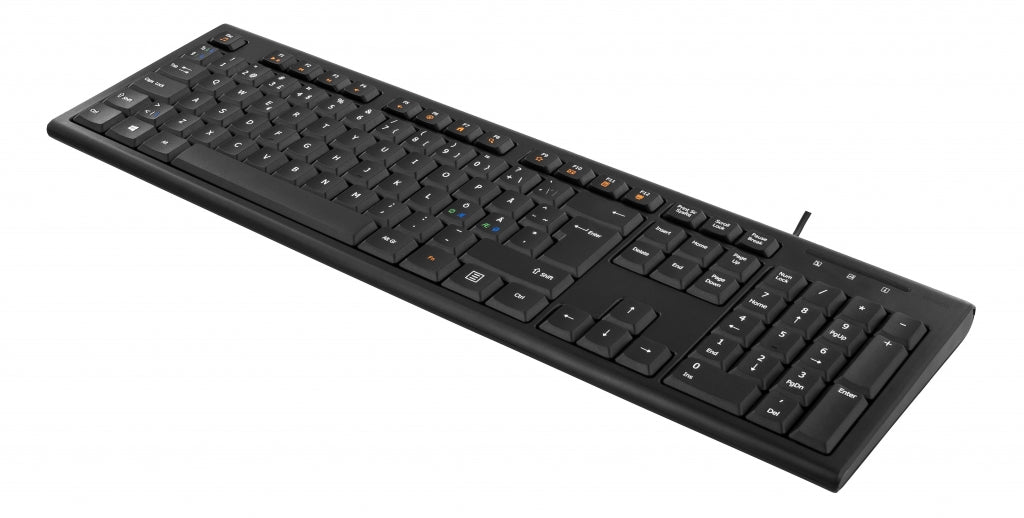 DELTACO Keyboard, Nordic layout - black