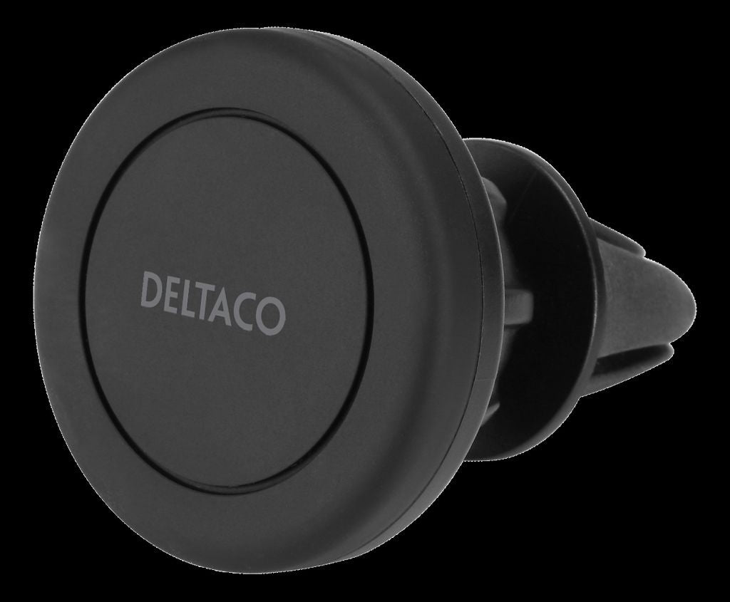 DELTACO Magnetic Mobile Phone Holder for Car with Air Valve Mount - Black