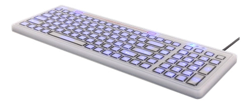 DELTACO Silicone keyboard with LED, IP68 - Grey