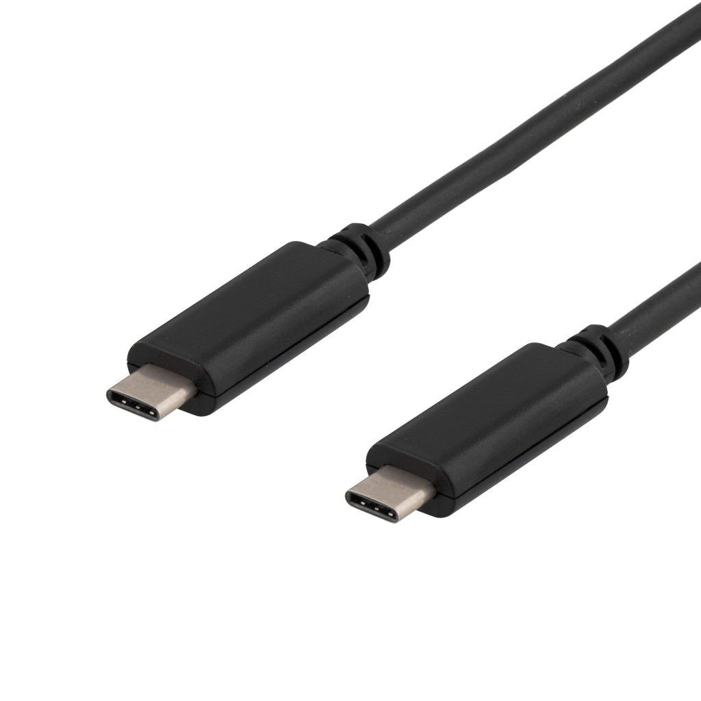 DELTACO USB 3.1 cable, Gen 1, Type C - Type C, 1m, black