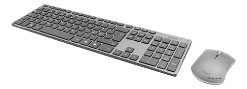 DELTACO Wireless Aluminum Keyboard + Mouse, Pan Nordic - Dark Gray