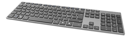 DELTACO Wireless Keyboard in Aluminum, Pan Nordic - Dark Grey