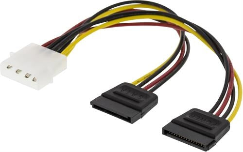 DELTACO Y power cable for 2xSerial ATA hard drives