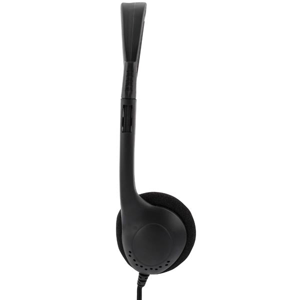 DELTACO headphones with volume control, 2.2m cable