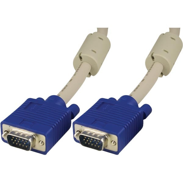 DELTACO monitor cable RGB HD15ha-ha 10m, without pin 9, grey