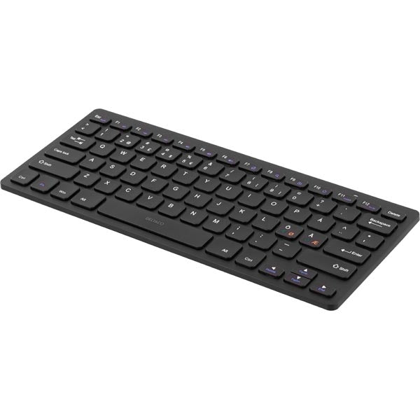 DELTACO wireless mini keyboard with muted keys, nano receiver, USB, 10m