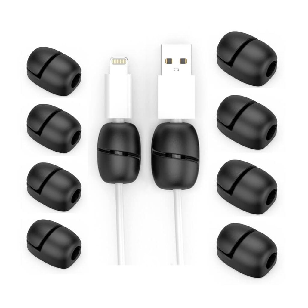 DESIRE2 Cable Clip Nuggets Tidy x10 - Black