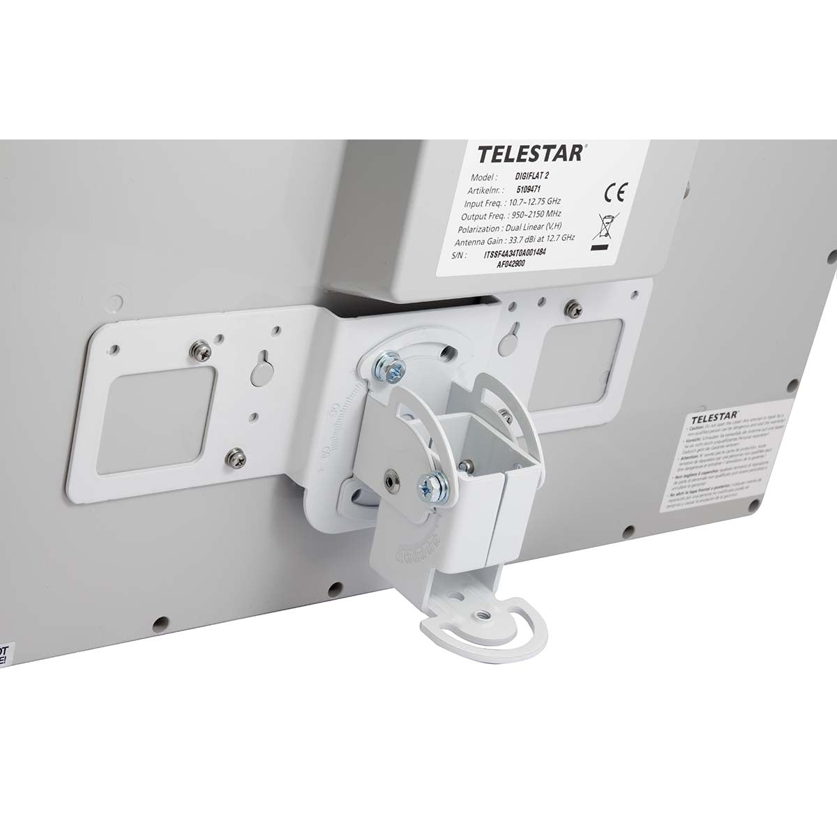 DIGIFLAT 2 DVB-S flat antenna Grey