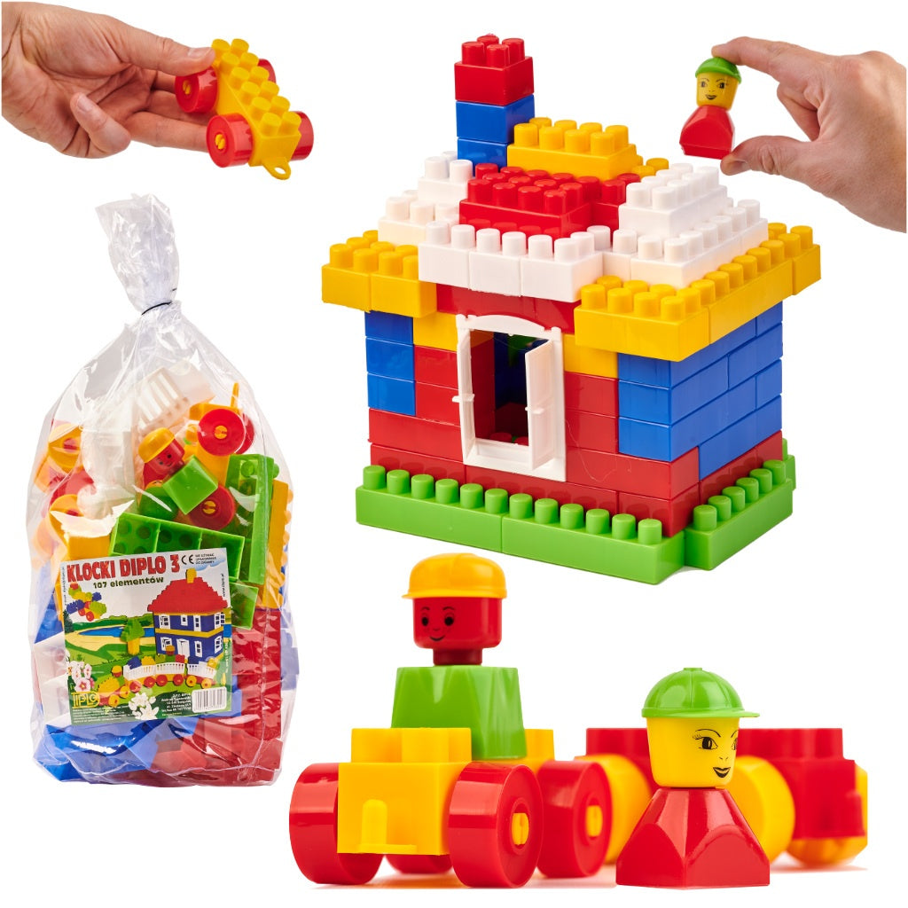 DIPLO Blocks 3 for children construction plastic 107el.