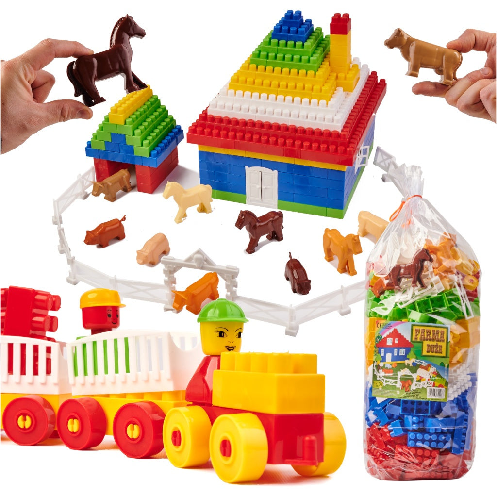 DIPLO Farm large children's construction plastic blocks 303el.