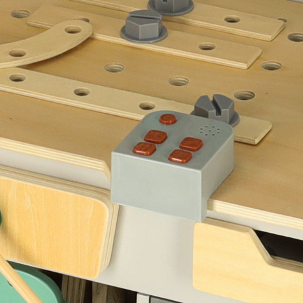 DIY Wooden Workshop Set with Tools and Sounds, 86cm