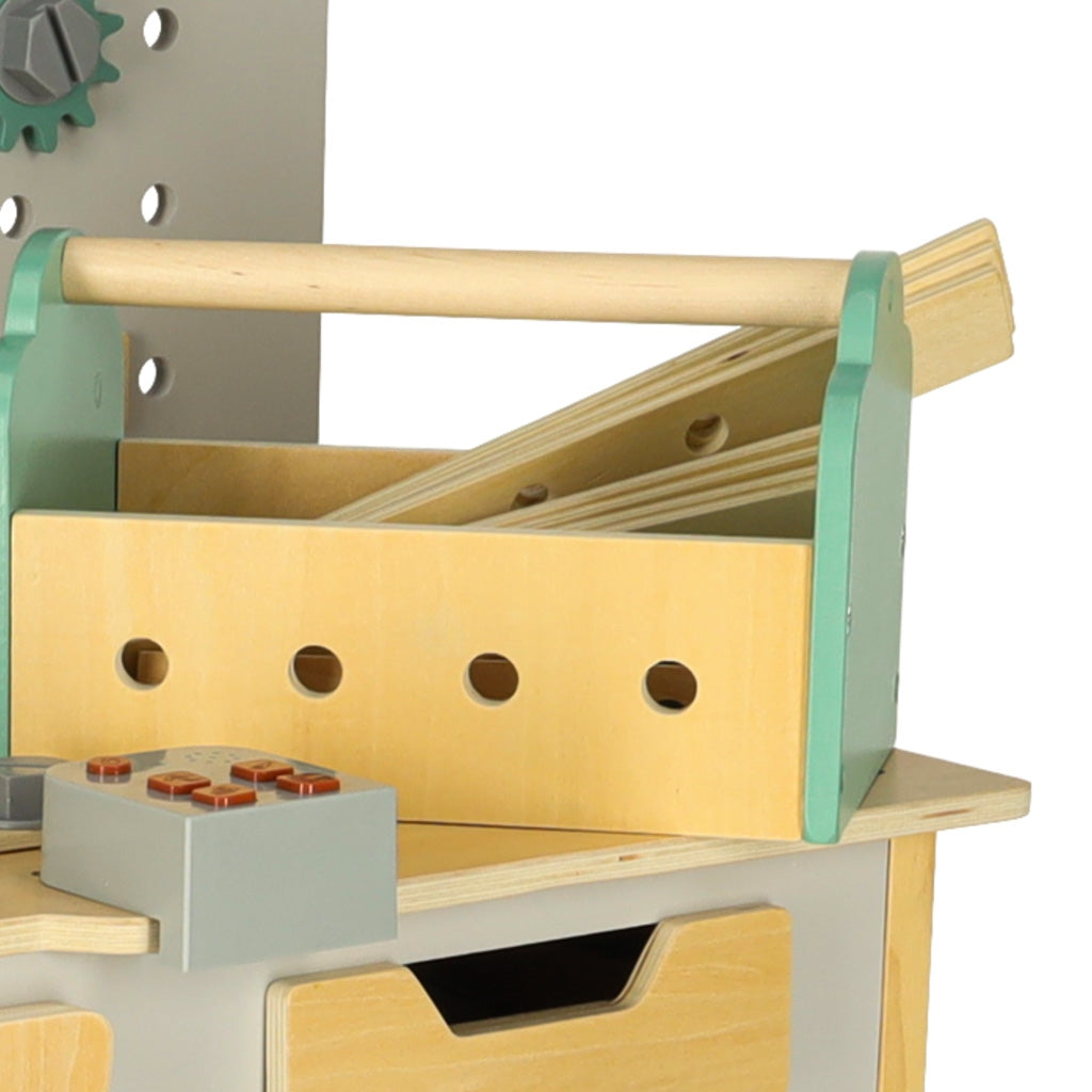 DIY Wooden Workshop Set with Tools and Sounds, 86cm