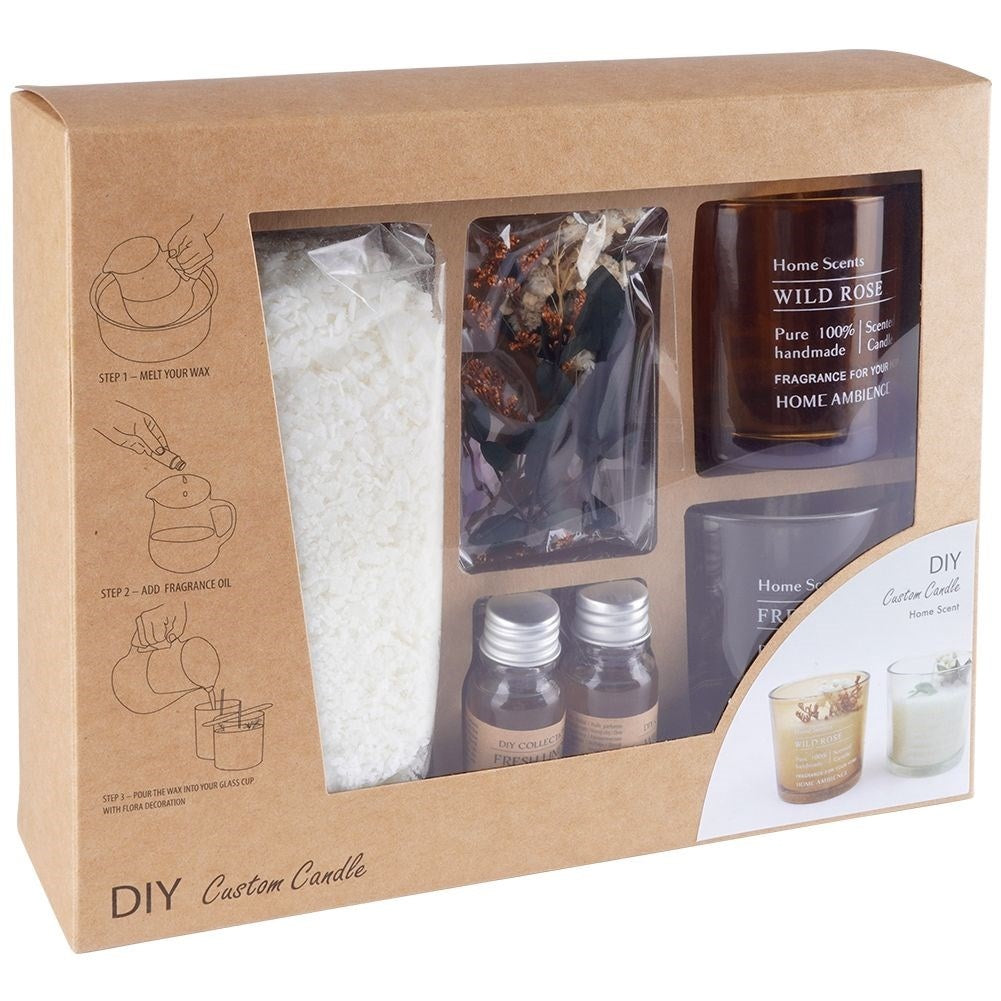 DIY candle set: 15 pieces for aromatic soy candles at home