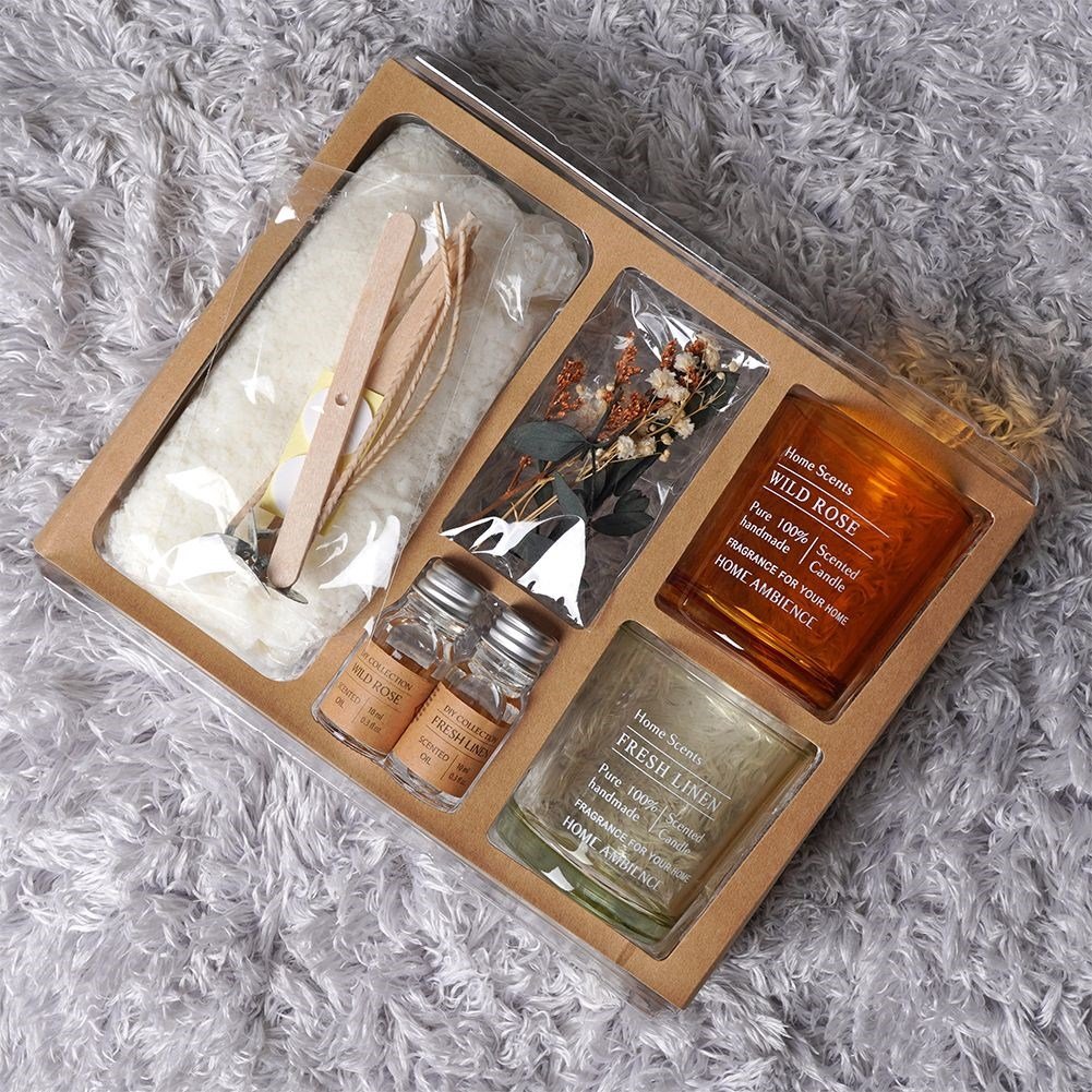 DIY candle set: 15 pieces for aromatic soy candles at home