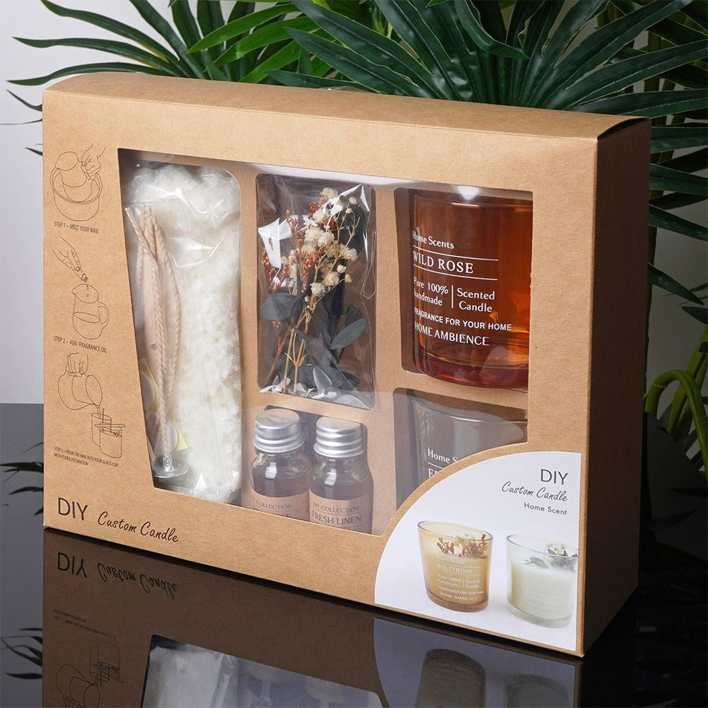 DIY candle set: 15 pieces for aromatic soy candles at home