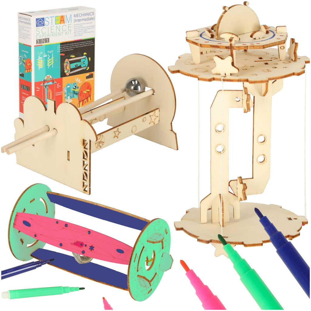 DIY science experiment kit mechanic 3-in-1