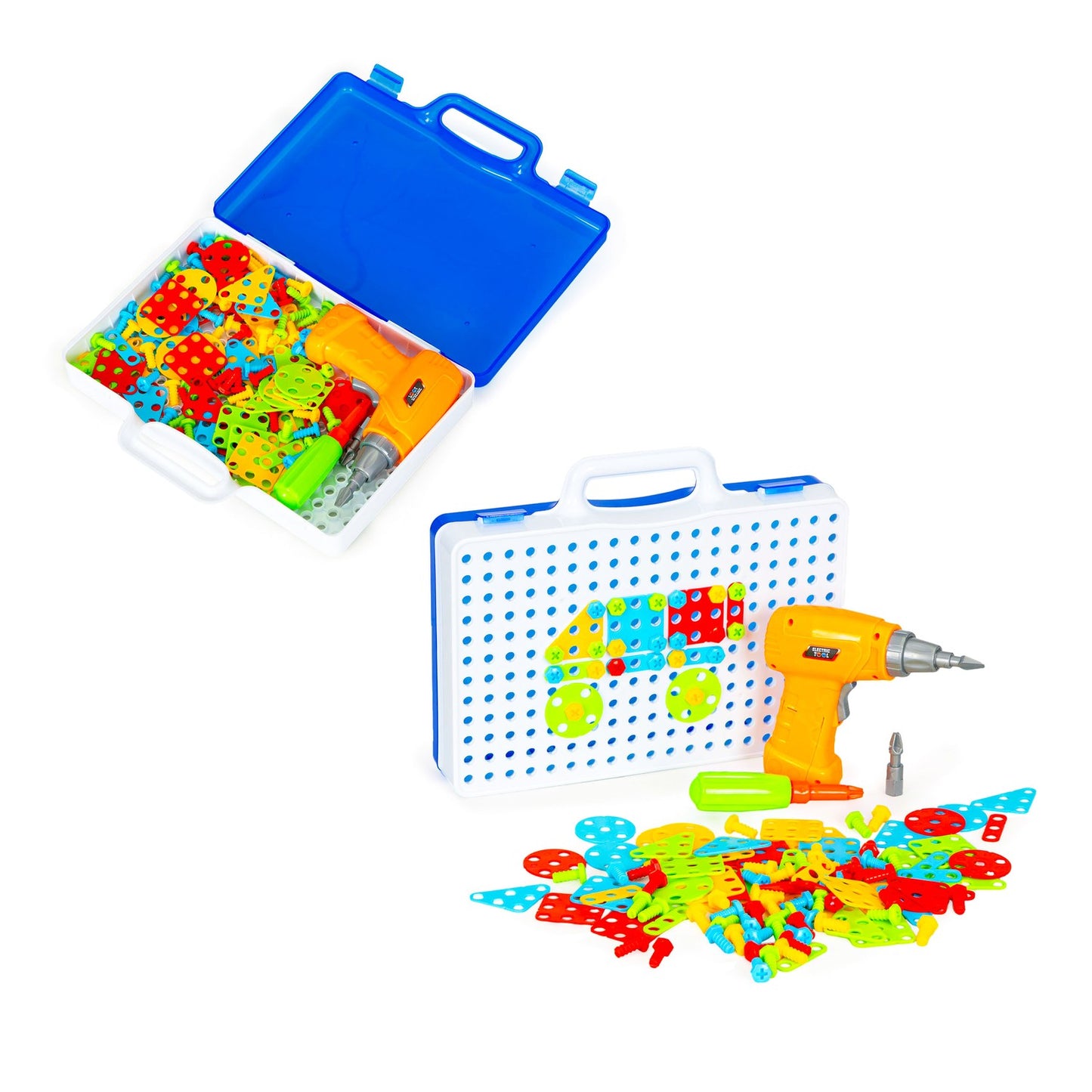 DIY set with a screwdriver, 151 pieces, suitcase