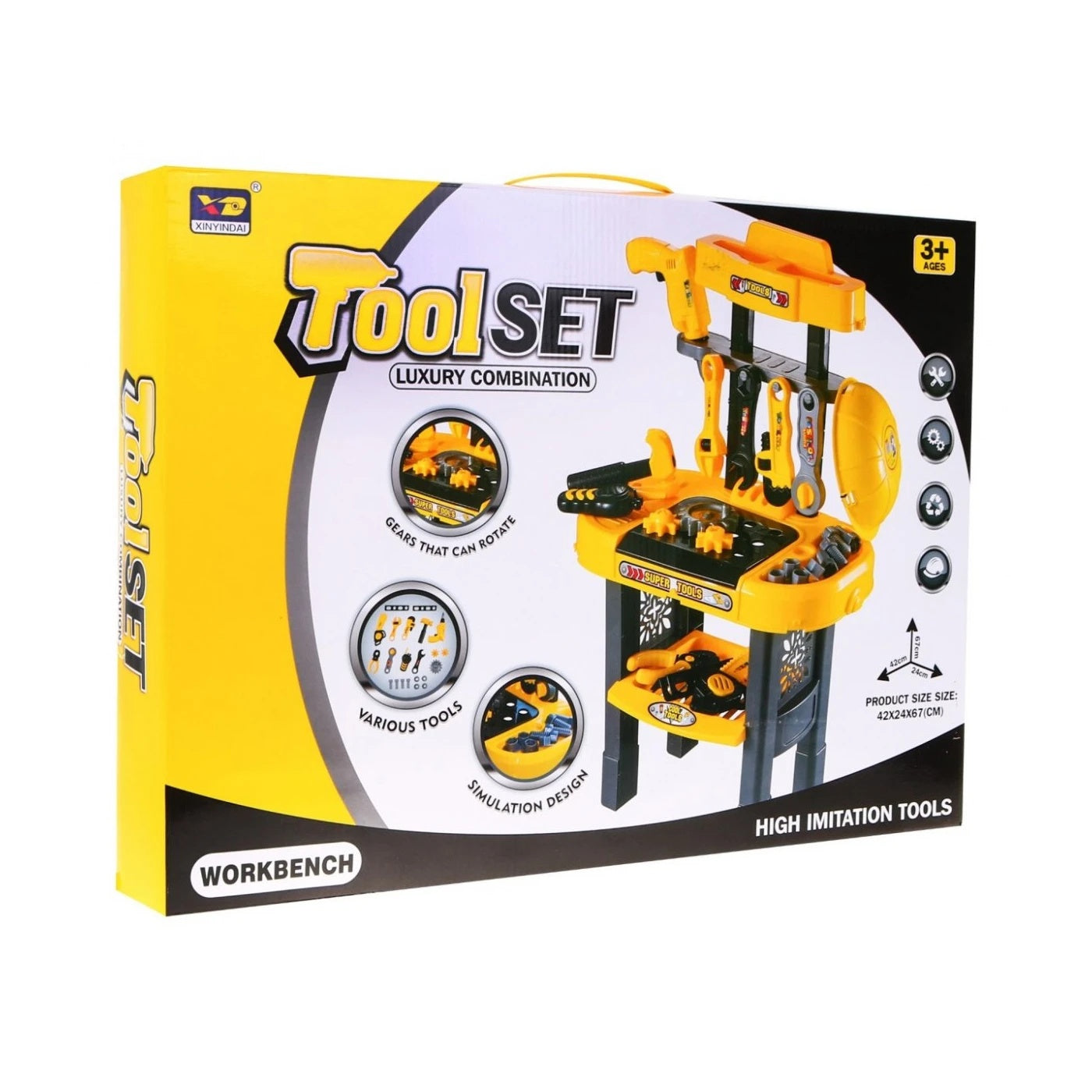 DIY workshop for children with tools 23 elements