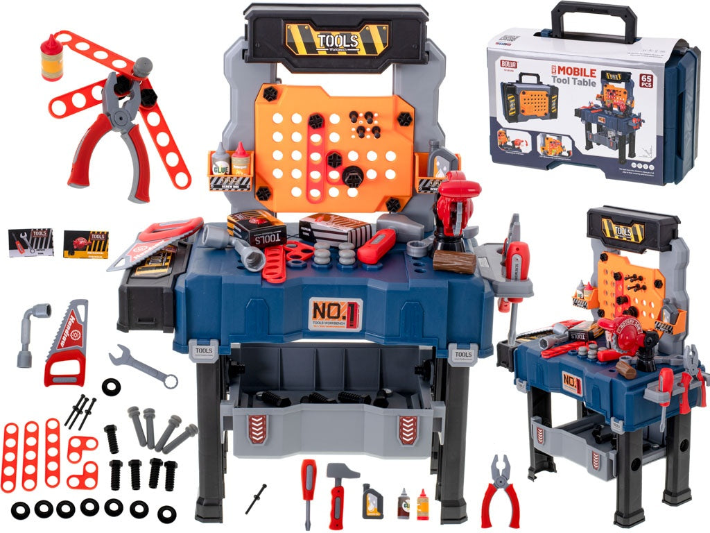 DIY workshop set table + tools 65el.