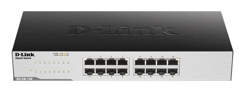 D-Link GO Gigabit Switch, 16x10/100/1000Mbps - Black
