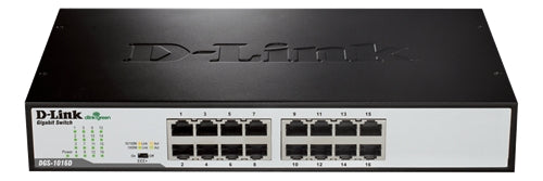 D-Link Switch, 16x10/100/1000Mbps, RJ45
