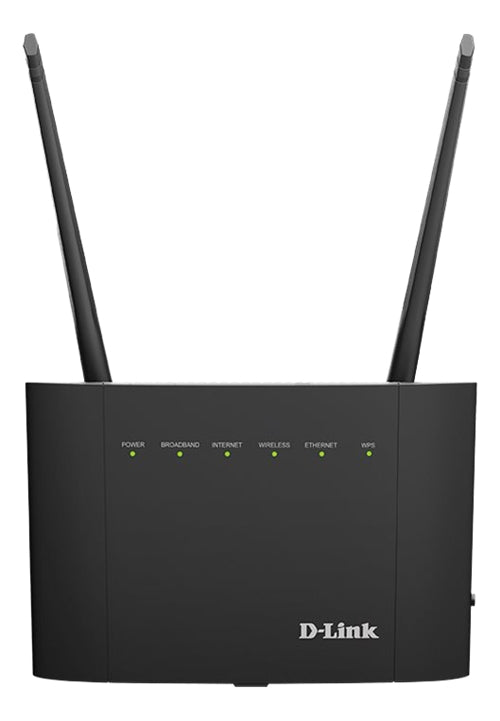 D-Link Wireless Router, DSL Modem, 4-Port Switch - Black