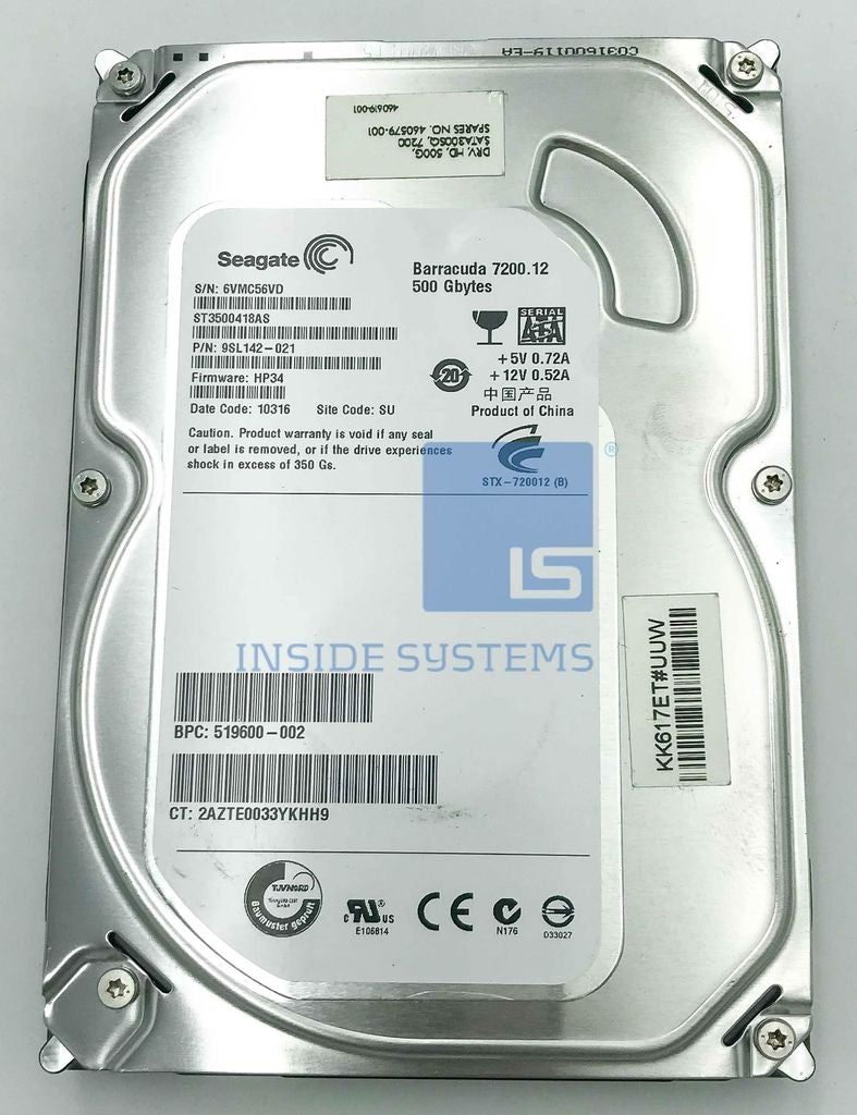DRV,HD,500G,SATA300SQ,7200