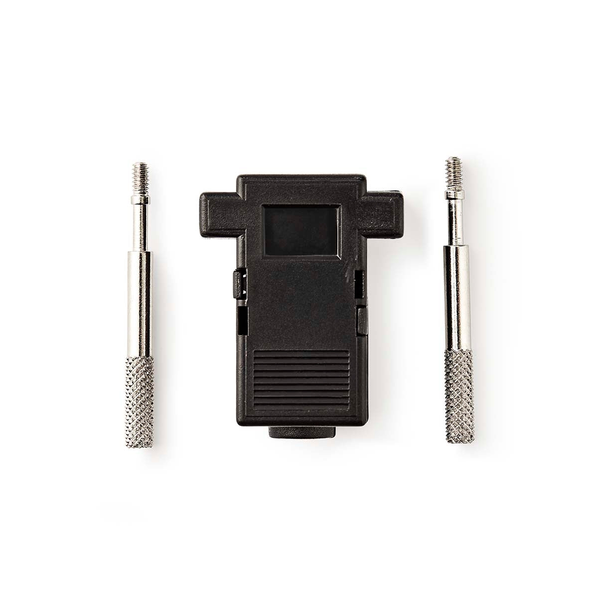 D-Sub Connector Chassis | D-SUB 9-Pin | Neutral | Nickel Plated | PVC | Black | Box