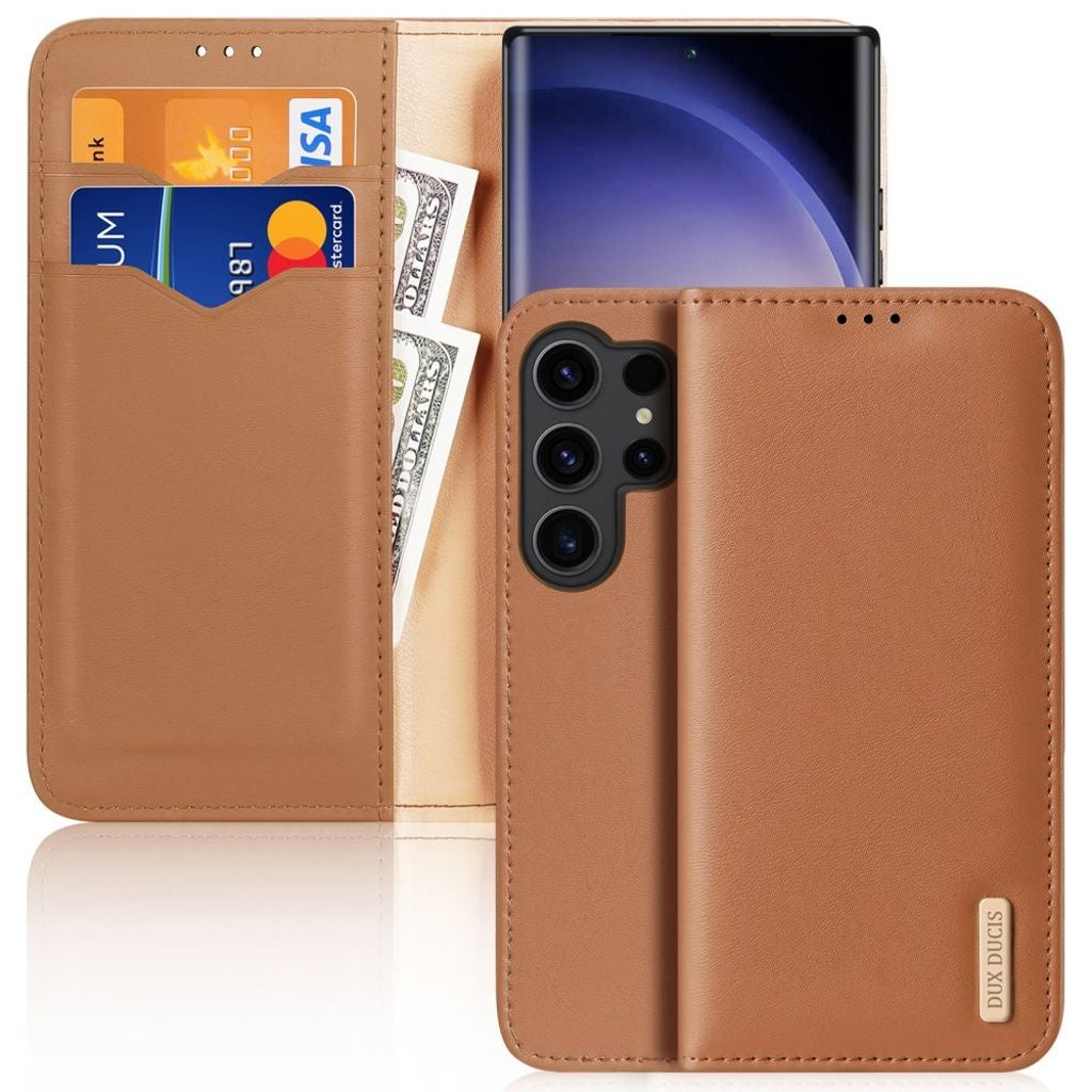 DUX DUCIS Hivo Series Samsung Galaxy S24 Ultra Case - Brown
