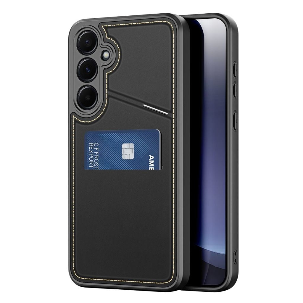 DUX DUCIS Samsung Galaxy S25 Magnetic Wallet Case with Stand - Black