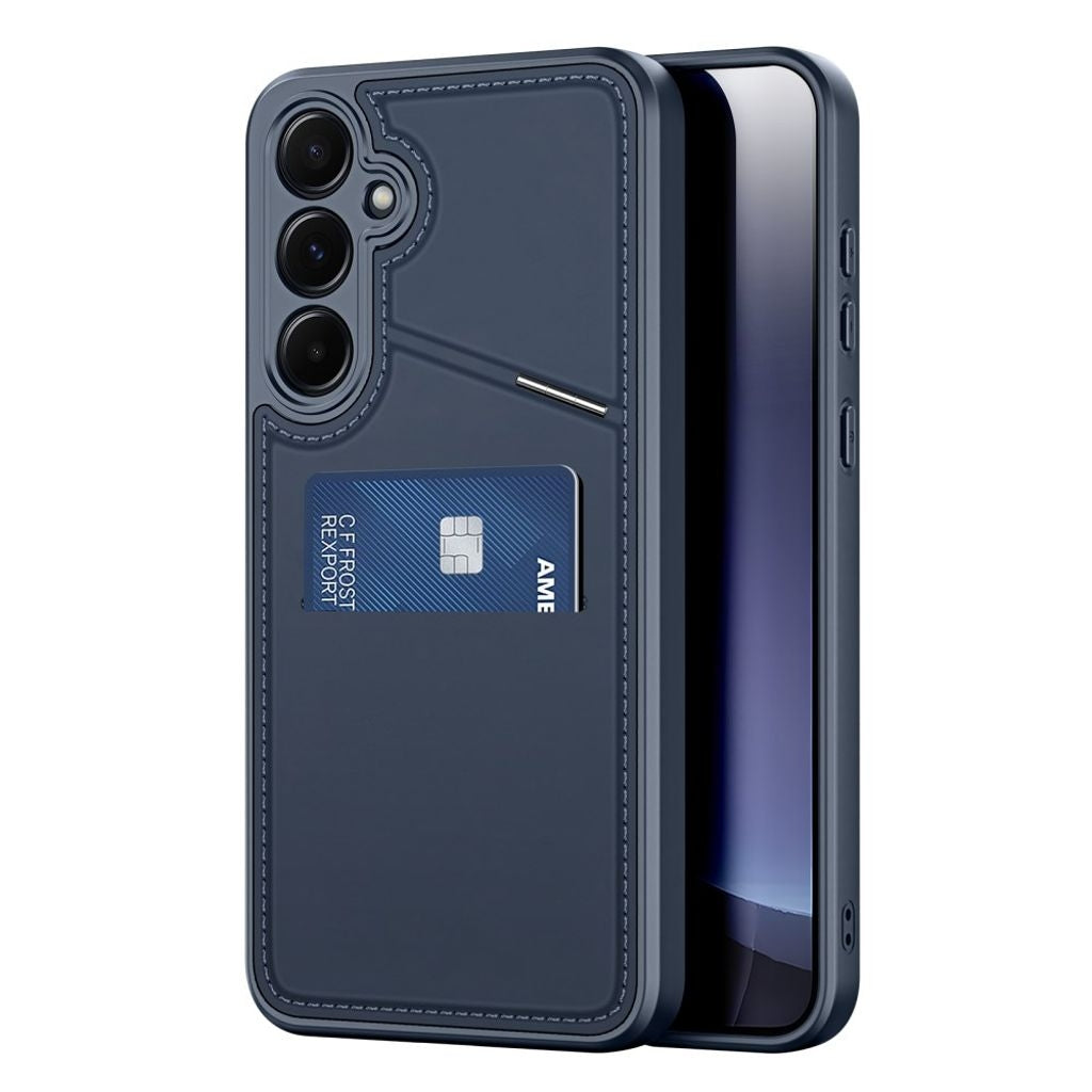 DUX DUCIS Samsung Galaxy S25 Magnetic Wallet Case with Stand - Blue