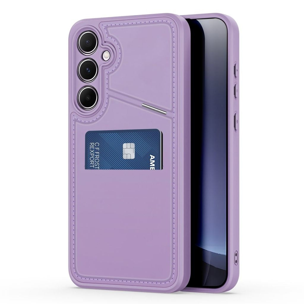 DUX DUCIS Samsung Galaxy S25 Magnetic Wallet Case with Stand - Purple