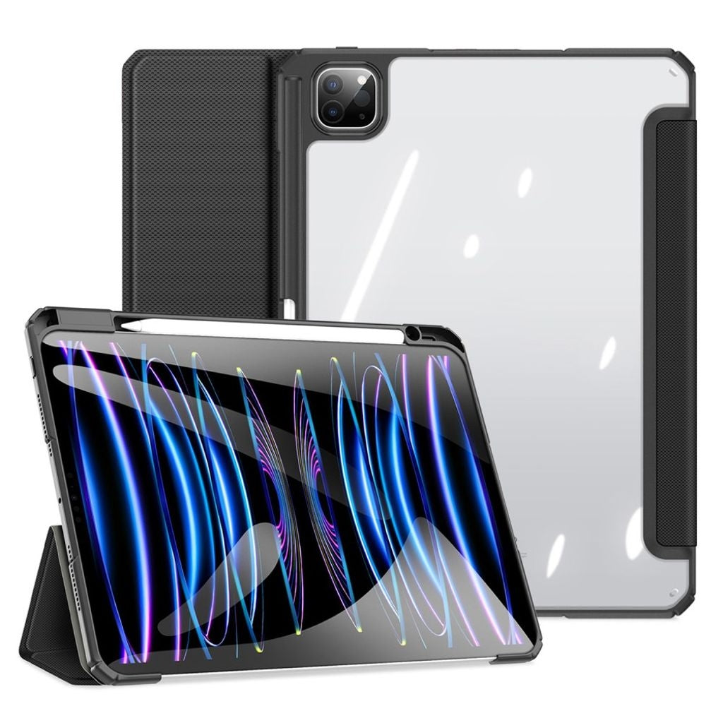 DUX DUCIS TOBY Series iPad Pro 11" 2024 Tri-fold Case with Pen Holder - Black