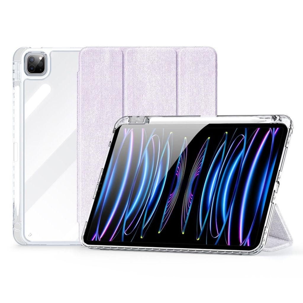 DUX DUCIS Unid Series iPad Pro 11" 2024 Case with Auto Wake/Sleep - Transparent/Purple
