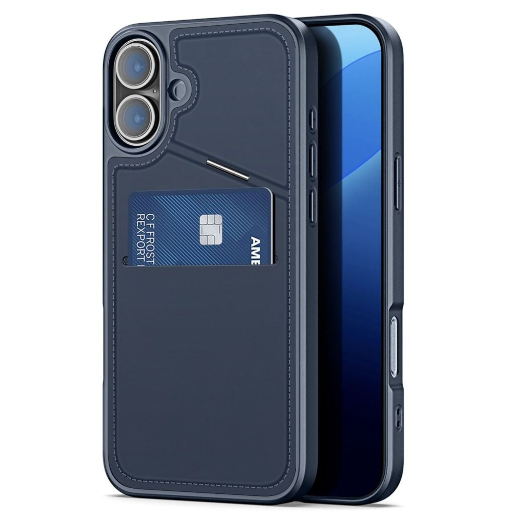 DUX DUCIS iPhone 16 Case with card slot - Blue