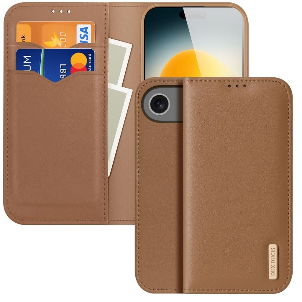 DUX DUCIS iPhone Air Leather Cover - Brown