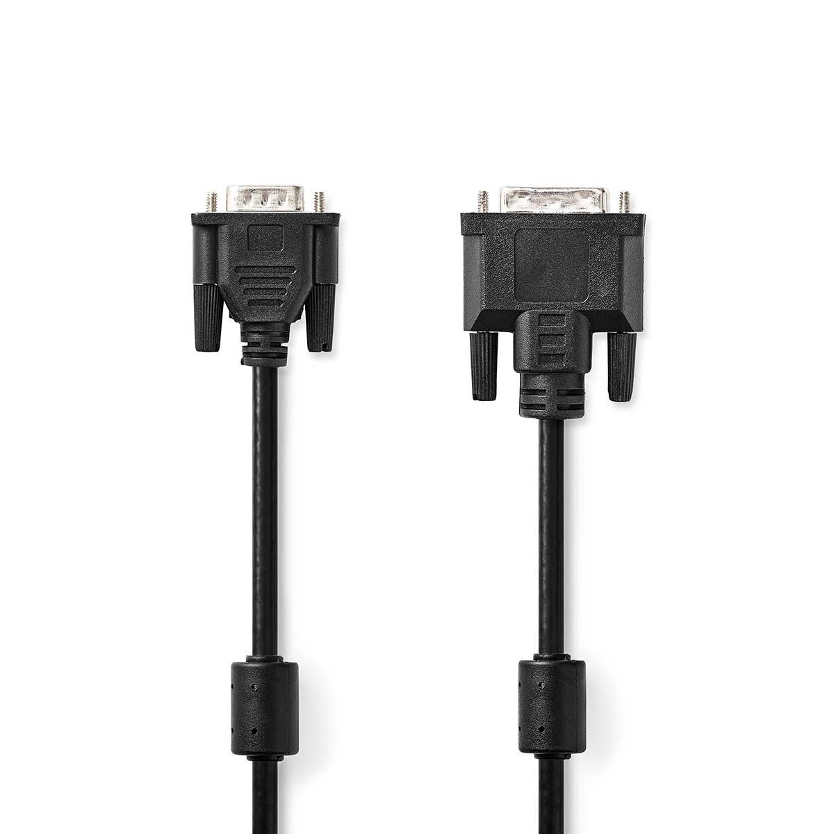 DVI cable | DVI-A 12+5-Pin Male | VGA Male | 1024x768 | Nickel Plated | 2.00 m | Straight | PVC | Black | Envelope