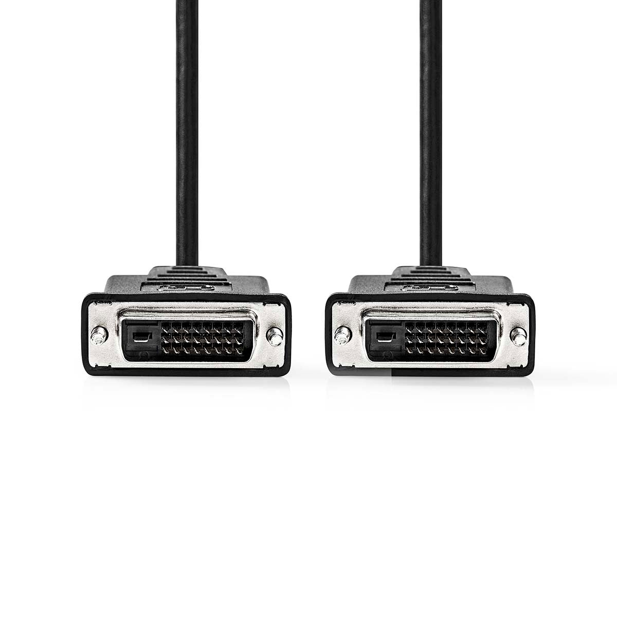 DVI cable | DVI-D 24+1-Pin Male | DVI-D 24+1-Pin Male | 2560x1600 | Nickel Plated | 2.00 m | Straight | PVC | Black | Plastic bag