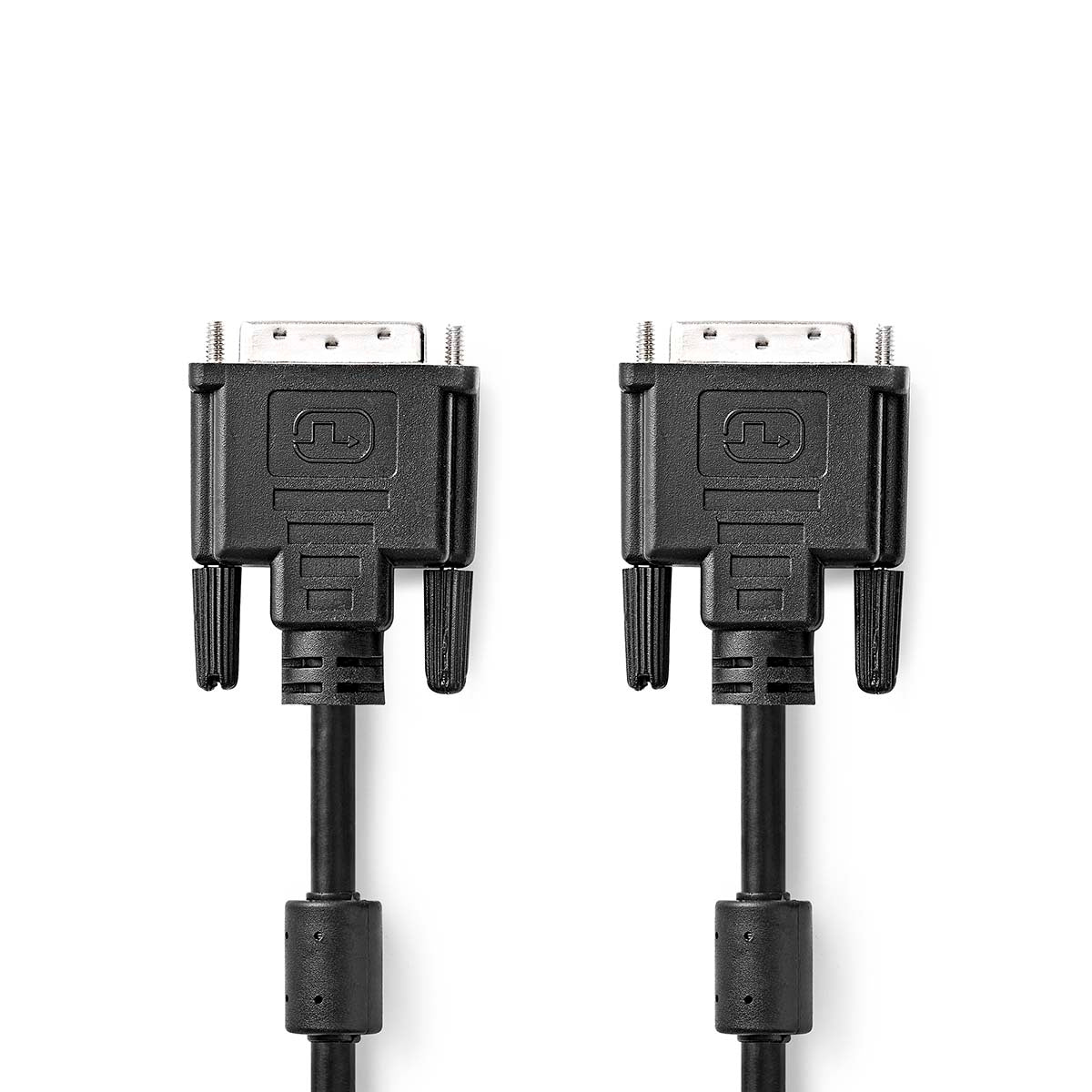 DVI cable | DVI-D 24+1-Pin Male | DVI-D 24+1-Pin Male | 2560x1600 | Nickel Plated | 5.00 m | Straight | PVC | Black | Plastic bag